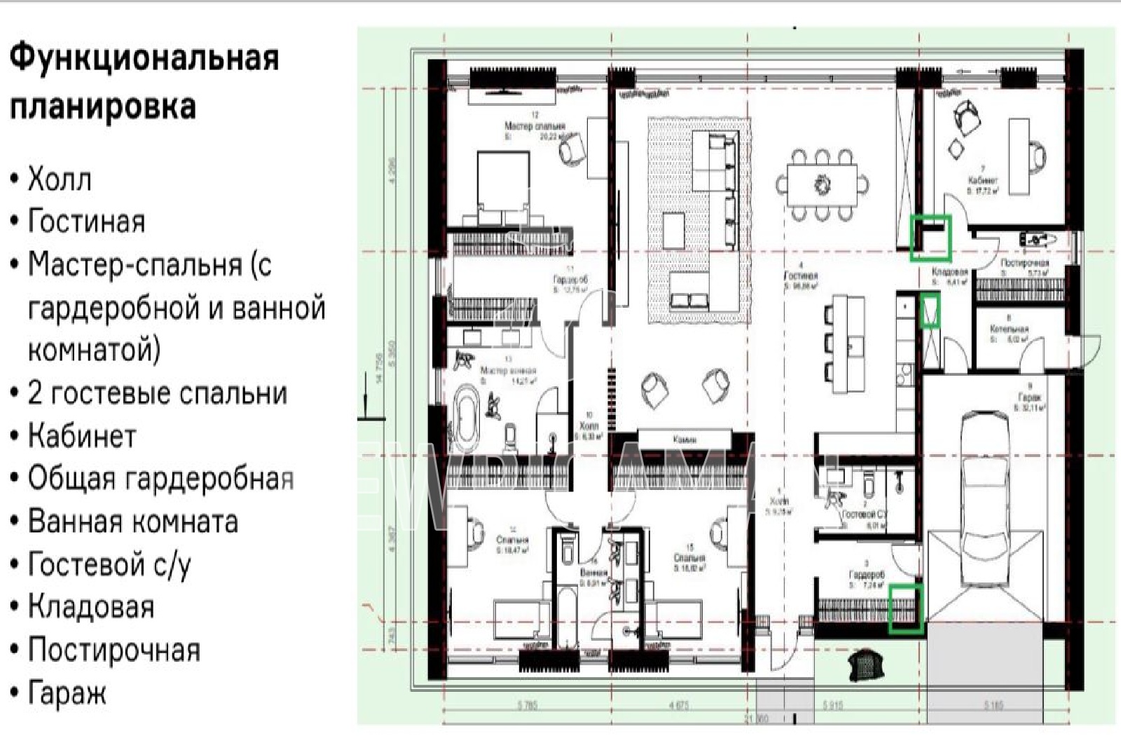 Планировка лота